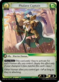 Phalanx Captain - Dawn of Ashes 1st Edition - Grand Archive TCG card