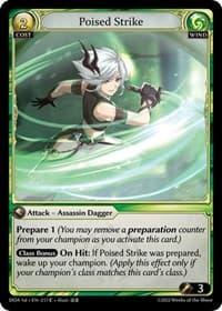 Poised Strike - Dawn of Ashes 1st Edition - Grand Archive TCG card