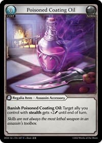 Poisoned Coating Oil - Dawn of Ashes 1st Edition - Grand Archive TCG card