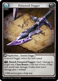 Poisoned Dagger - Dawn of Ashes 1st Edition - Grand Archive TCG card