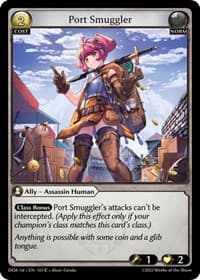 Port Smuggler - Dawn of Ashes 1st Edition - Grand Archive TCG card
