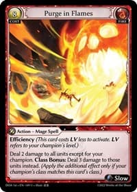 Purge in Flames - Dawn of Ashes 1st Edition - Grand Archive TCG card