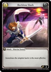 Reckless Slash - Dawn of Ashes 1st Edition - Grand Archive TCG card