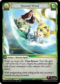 Second Wind - Dawn of Ashes 1st Edition - Grand Archive TCG card