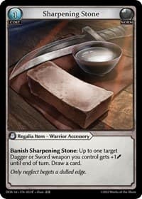 Sharpening Stone - Dawn of Ashes 1st Edition - Grand Archive TCG card