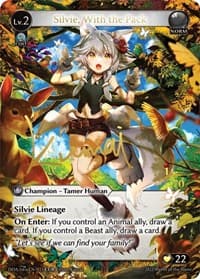 Silvie, With the Pack (CUR) - Dawn of Ashes 1st Edition - Grand Archive TCG card