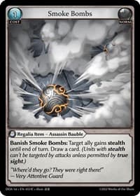 Smoke Bombs - Dawn of Ashes 1st Edition - Grand Archive TCG card