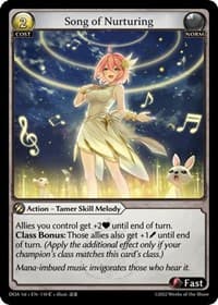 Song of Nurturing - Dawn of Ashes 1st Edition - Grand Archive TCG card