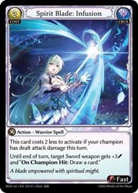 Spirit Blade: Infusion - Dawn of Ashes 1st Edition - Grand Archive TCG card