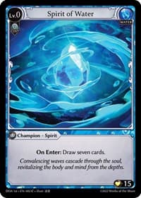 Spirit of Water - Dawn of Ashes 1st Edition - Grand Archive TCG card