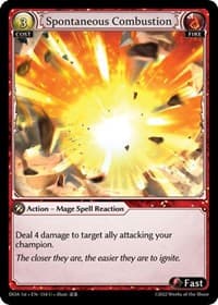 Spontaneous Combustion - Dawn of Ashes 1st Edition - Grand Archive TCG card