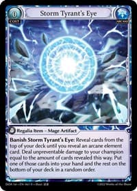 Storm Tyrant's Eye - Dawn of Ashes 1st Edition - Grand Archive TCG card