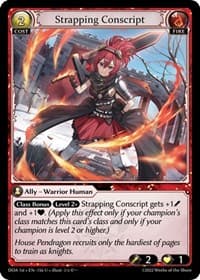Strapping Conscript - Dawn of Ashes 1st Edition - Grand Archive TCG card