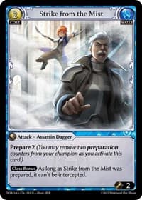 Strike from the Mist - Dawn of Ashes 1st Edition - Grand Archive TCG card