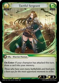 Tactful Sergeant - Dawn of Ashes 1st Edition - Grand Archive TCG card