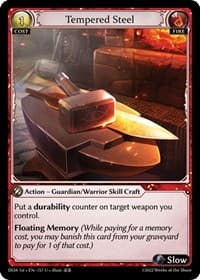 Tempered Steel - Dawn of Ashes 1st Edition - Grand Archive TCG card