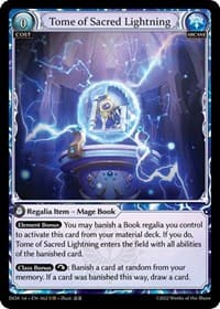Tome of Sacred Lightning - Dawn of Ashes 1st Edition - Grand Archive TCG card