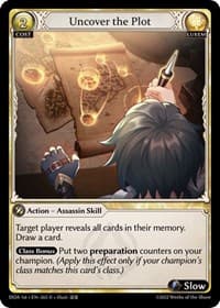 Uncover the Plot - Dawn of Ashes 1st Edition - Grand Archive TCG card