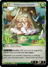 Wilderness Harpist - Dawn of Ashes 1st Edition - Grand Archive TCG card