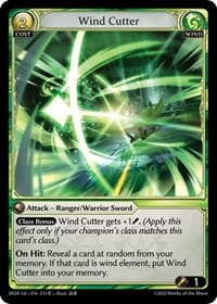 Wind Cutter - Dawn of Ashes 1st Edition - Grand Archive TCG card