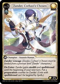 Zander, Corhazi's Chosen - Dawn of Ashes 1st Edition - Grand Archive TCG card