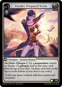 Zander, Prepared Scout - Dawn of Ashes 1st Edition - Grand Archive TCG card