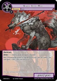 Black Rust Wolf - Crimson Moon's Battleground - Force of Will card