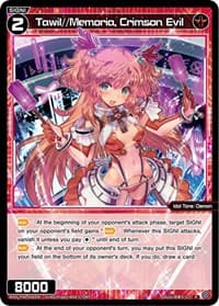 Tawil//Memoria, Crimson Evil - Spread Diva - WIXOSS card