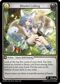 Blissful Calling - Dawn of Ashes Starter Decks - Grand Archive TCG card