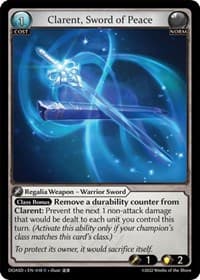 Clarent, Sword of Peace - Dawn of Ashes Starter Decks - Grand Archive TCG card