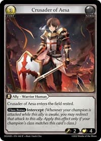 Crusader of Aesa - Dawn of Ashes Starter Decks - Grand Archive TCG card