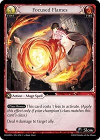 Focused Flames - Dawn of Ashes Starter Decks - Grand Archive TCG card