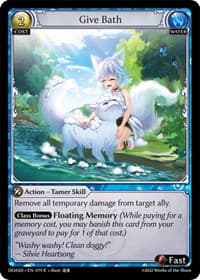 Give Bath - Dawn of Ashes Starter Decks - Grand Archive TCG card