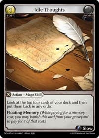 Idle Thoughts - Dawn of Ashes Starter Decks - Grand Archive TCG card