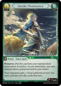 Invoke Dominance - Dawn of Ashes Starter Decks - Grand Archive TCG card