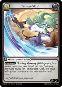 Savage Slash - Dawn of Ashes Starter Decks - Grand Archive TCG card