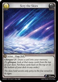 Scry the Skies - Dawn of Ashes Starter Decks - Grand Archive TCG card