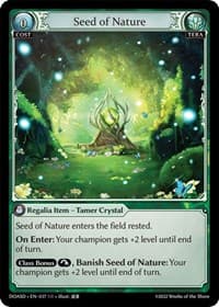 Seed of Nature - Dawn of Ashes Starter Decks - Grand Archive TCG card