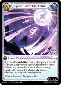 Spirit Blade: Dispersion - Dawn of Ashes Starter Decks - Grand Archive TCG card