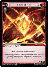 Spirit of Fire - Dawn of Ashes Starter Decks - Grand Archive TCG card