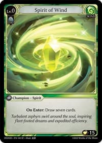 Spirit of Wind - Dawn of Ashes Starter Decks - Grand Archive TCG card