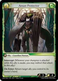 Aesan Protector - Dawn of Ashes Alter Edition - Grand Archive TCG card