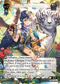 Allen, Beast Beckoner (CSR) - Dawn of Ashes Alter Edition - Grand Archive TCG card