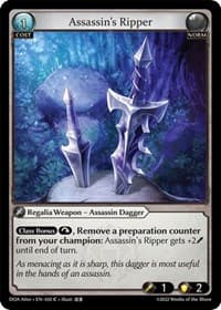 Assassin's Ripper - Dawn of Ashes Alter Edition - Grand Archive TCG card