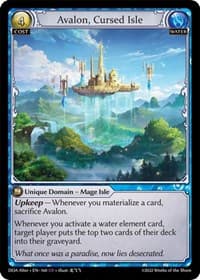 Avalon, Cursed Isle - Dawn of Ashes Alter Edition - Grand Archive TCG card