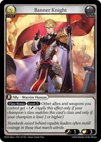Banner Knight - Dawn of Ashes Alter Edition - Grand Archive TCG card