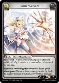 Barrier Servant - Dawn of Ashes Alter Edition - Grand Archive TCG card