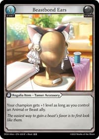 Beastbond Ears - Dawn of Ashes Alter Edition - Grand Archive TCG card
