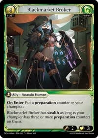 Blackmarket Broker - Dawn of Ashes Alter Edition - Grand Archive TCG card