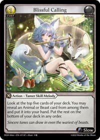 Blissful Calling - Dawn of Ashes Alter Edition - Grand Archive TCG card